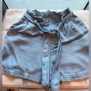 Zara Light Blue Corduroy Shorts